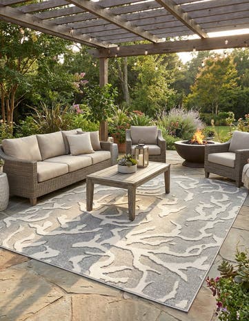 9' x 12' Easy-Clean Sabrina Soto Indoor / Outdoor Rug