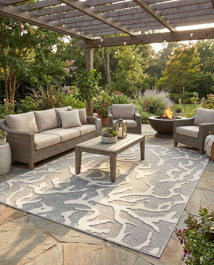 9' x 12' Easy-Clean Sabrina Soto Indoor / Outdoor Rug