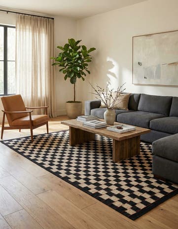 5' 9 x 7' 7 Hand Woven Kilim Modern Wool Rug