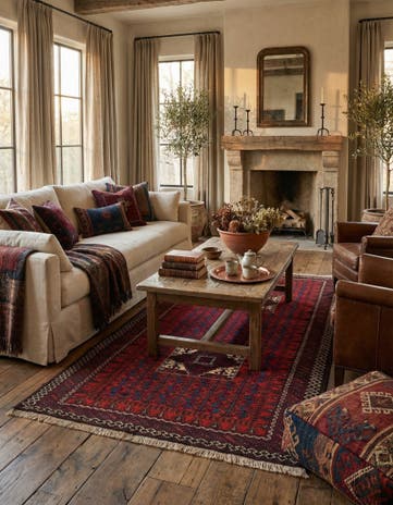3' 5 x 6' 2 Afghan Rug