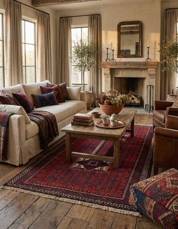 3' 5 x 6' 2 Afghan Rug