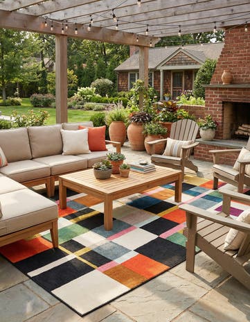 Easy-Clean Casablanca Indoor / Outdoor Rug