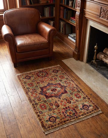 2' x 3' 1 Hand Knotted Mamluk Ziegler Rug