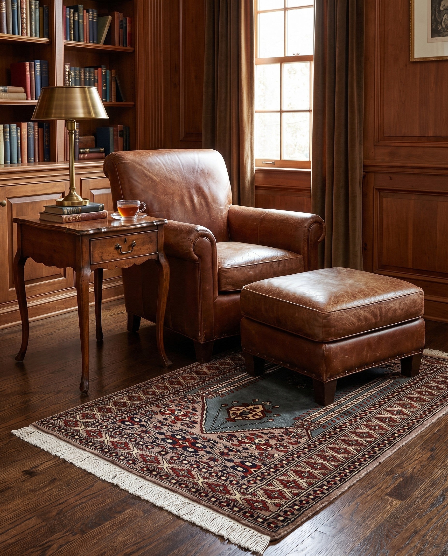 2' 8 x 4' 4 Hand Knotted Bokhara Oriental Wool Rug