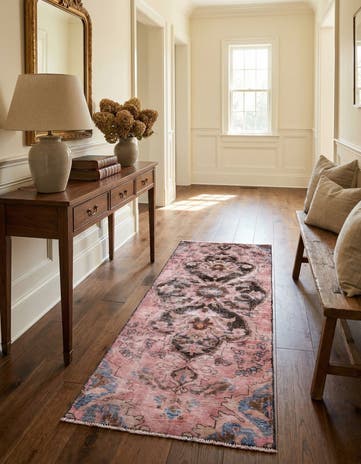 2' 8 x 6' 5 Hand Knotted Ultra Vintage Persian Wool Runner Rug