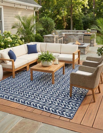 10' x 13' Easy-Clean Sabrina Soto Aston Indoor / Outdoor Rug