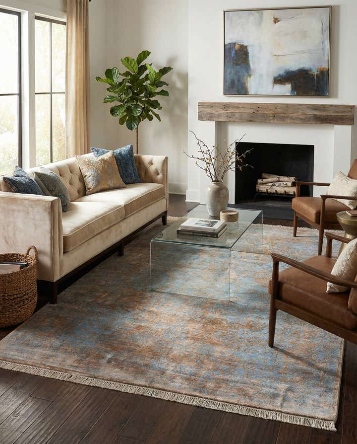 5' 6 x 7' 10 Hand Knotted Darya Wool Rug