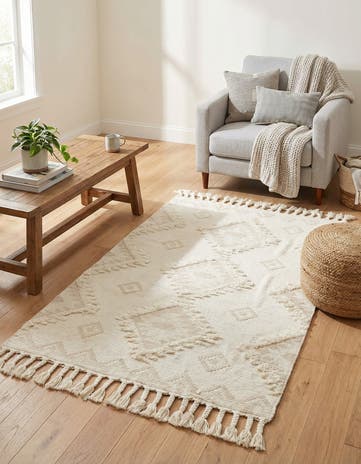 4' 1 x 6' 1 Hand Woven Arizona Wool Rug