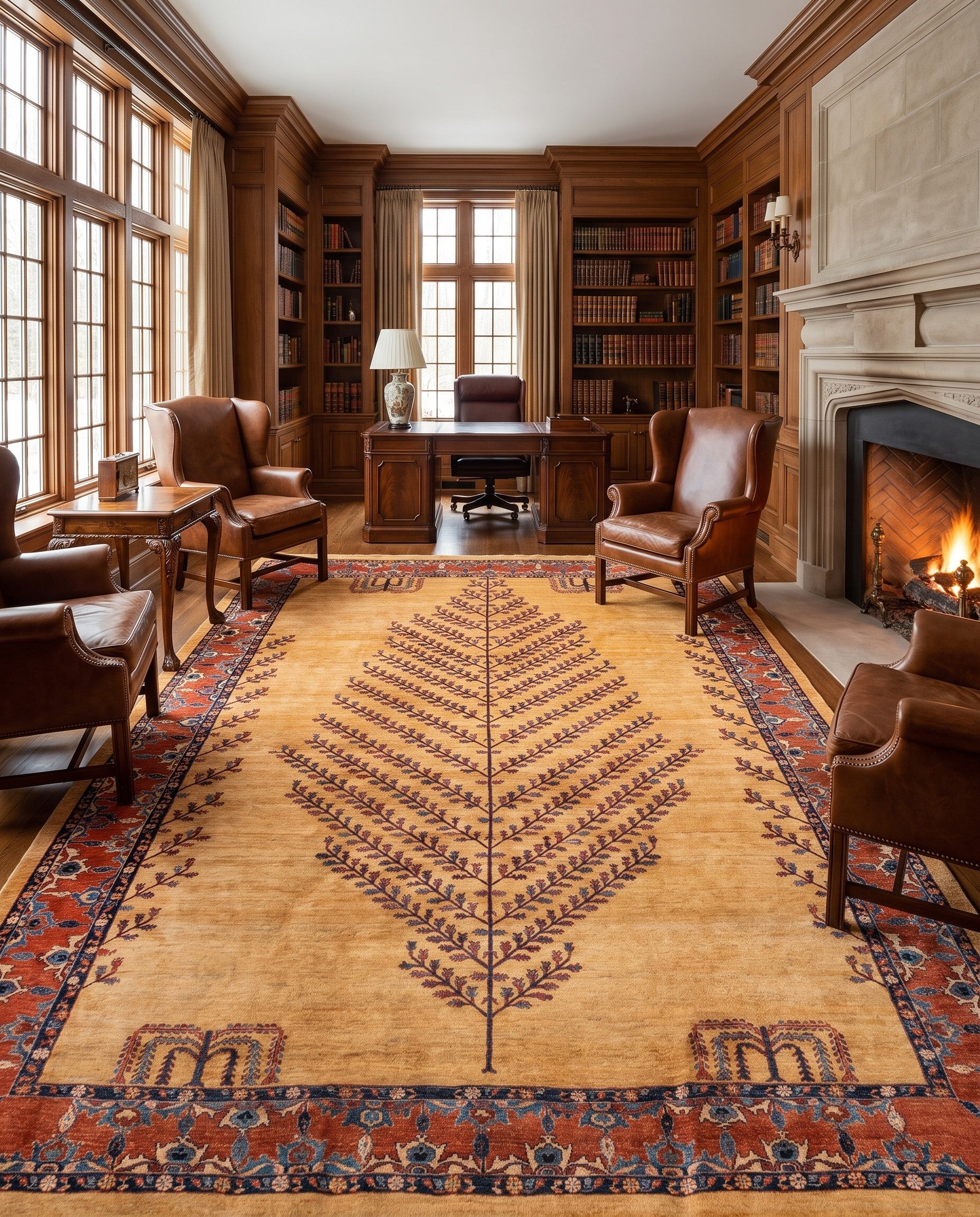 7' 7 x 9' 8 Hand Knotted Luribaft Rug