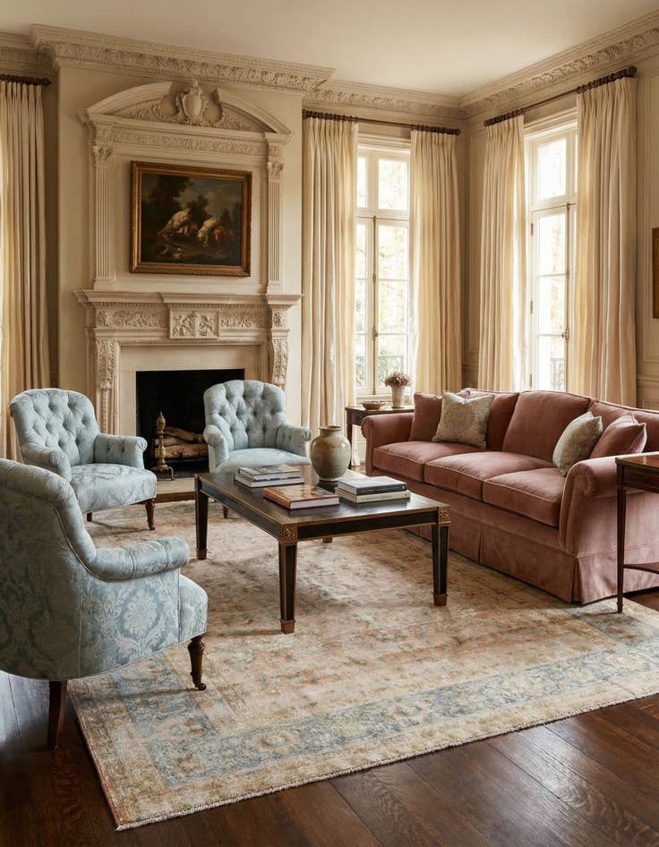 Detail image of 7' 10 x 11' Vintage Royal Wool Rug