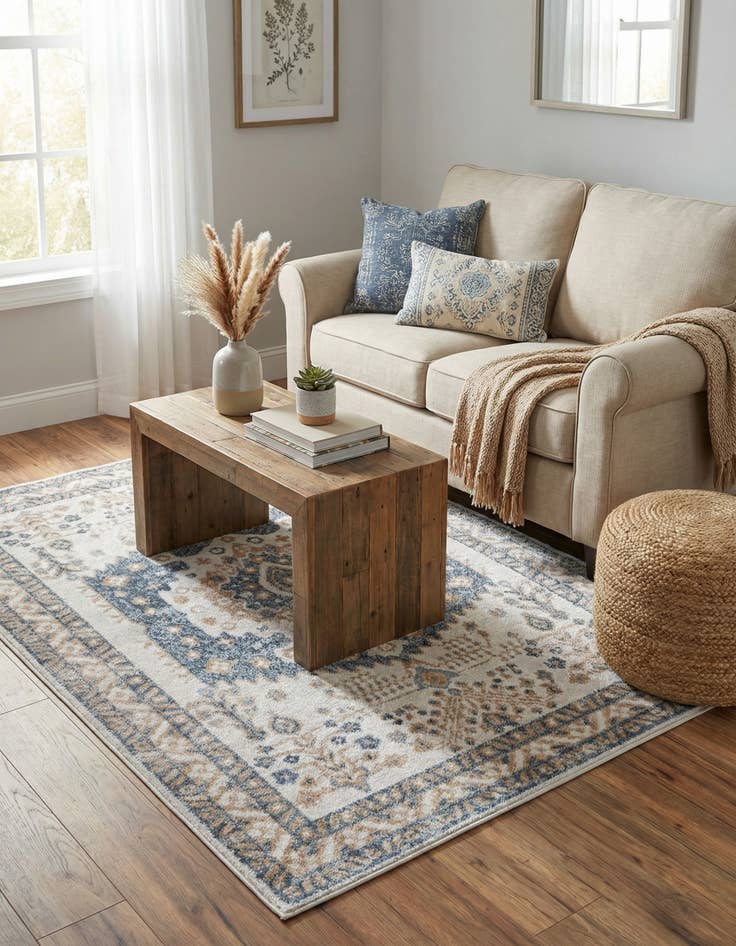 Detail image of  5' 3 x 8' Oxford Rug