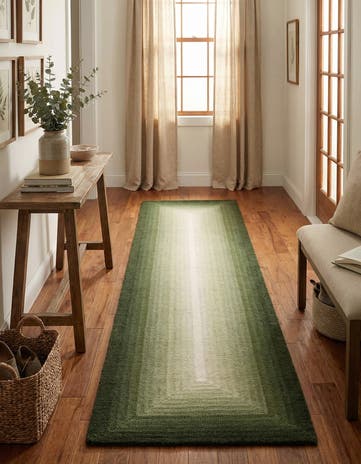 2' x 8' Ombre Wool Runner Rug