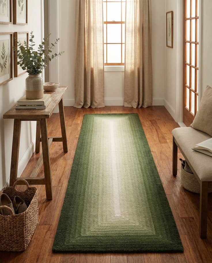 Detail image of 2' x 8' Ombre Wool Runner Rug