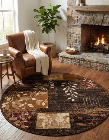 5' 3 x 5' 3 Cafe Round Rug