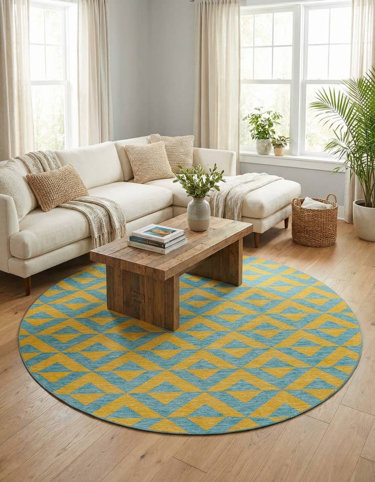 Detail image of 10' 8 x 10' 8 Easy-Clean Jill Zarin Napa Indoor / Outdoor Round Rug
