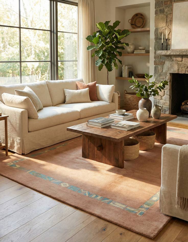 Detail image of 7' 5 x 9' 2  Hand Knotted Nepal Wool Rug