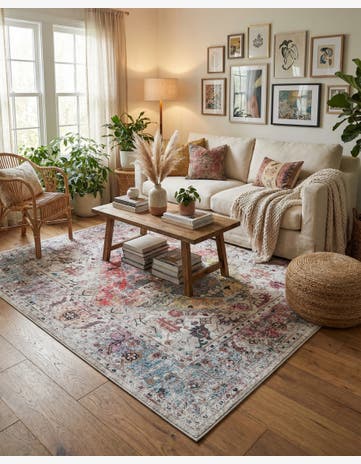Washable Yara Square Rug