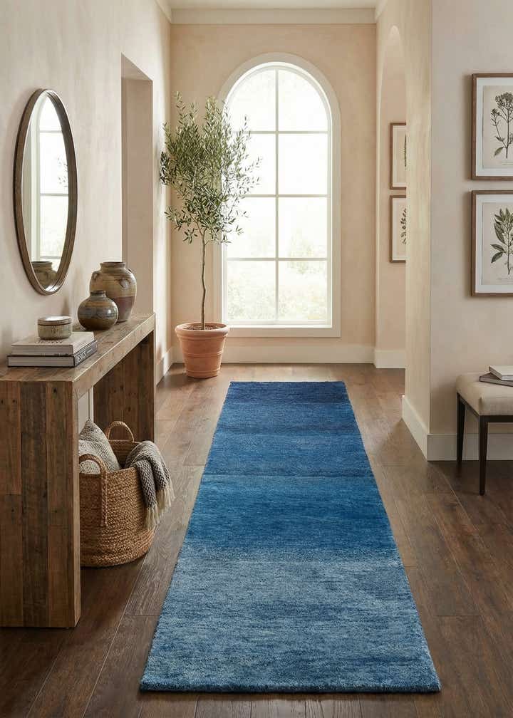 2' 8 x 9' 10 Hand Knotted Gabbeh Wool Runner Rug