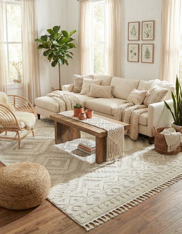 Ivory Boho Rug