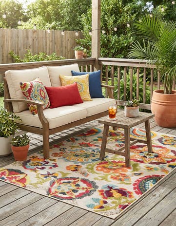 5' x 7' Easy-Clean Casablanca Indoor / Outdoor Rug