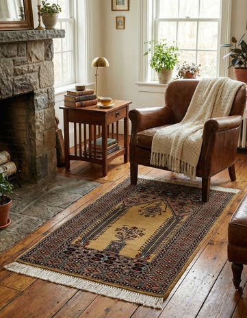 2' 8 x 4' 8 Hand Knotted Bokhara Oriental Wool Rug