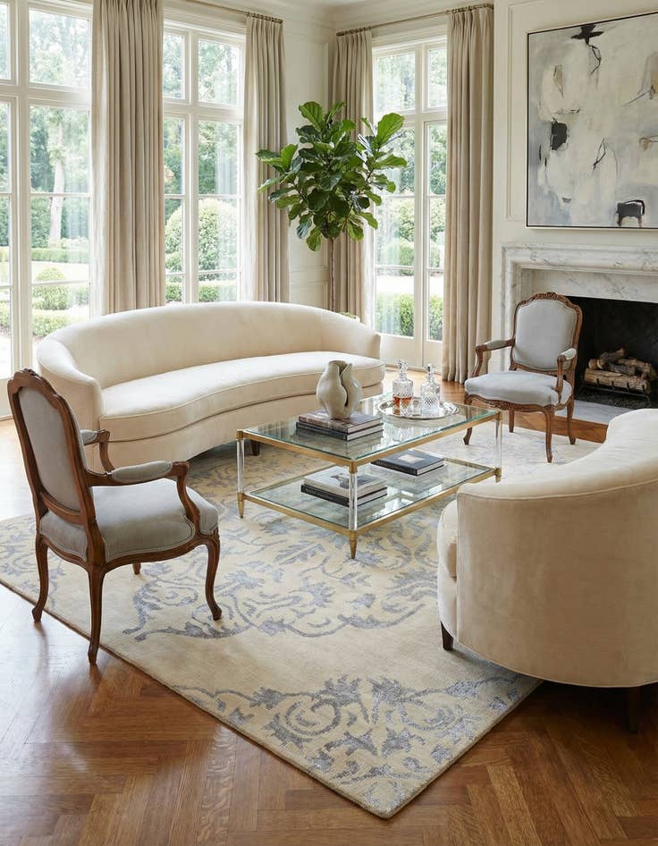 Detail image of  8' 10 x 12' 8  Hand Knotted Darya Rug