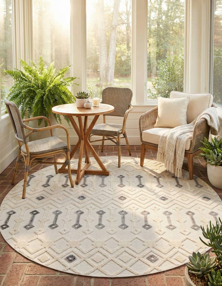 Detail image of 7' 10 x 7' 10 Arlo Round Rug