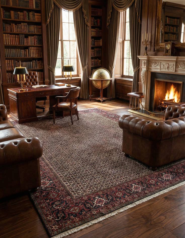 Detail image of  8' 6 x 11' 3 Bidjar Wool Rug