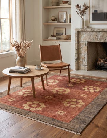 5' x 6' 4 Hand Knotted Modern Ziegler Rug