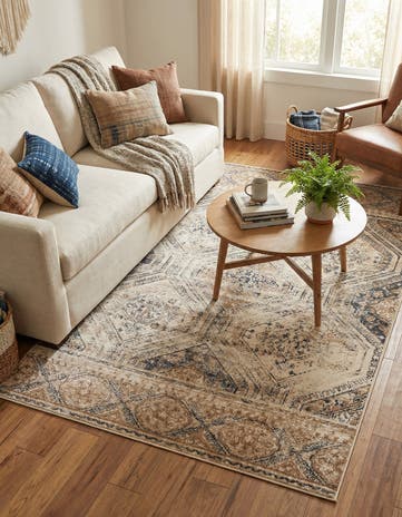 Blue Beige Eliza Rug