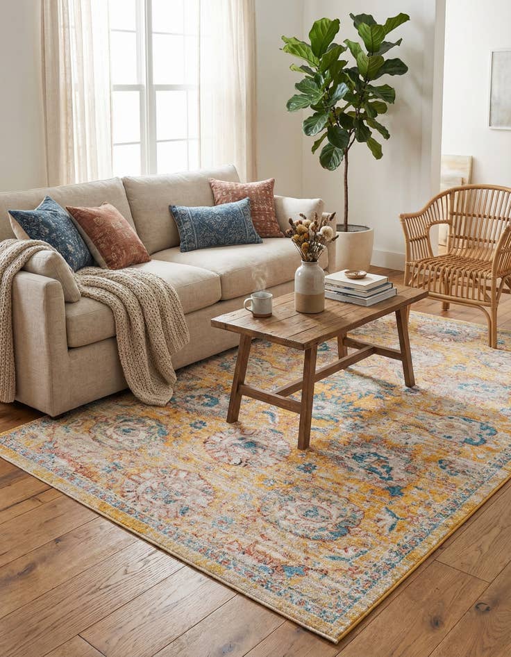 Detail image of  5' 3 x 8' Lola Rug