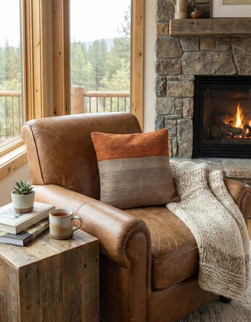 1' 6 x 1' 7 Hand Woven Pillow Wool Square Rug