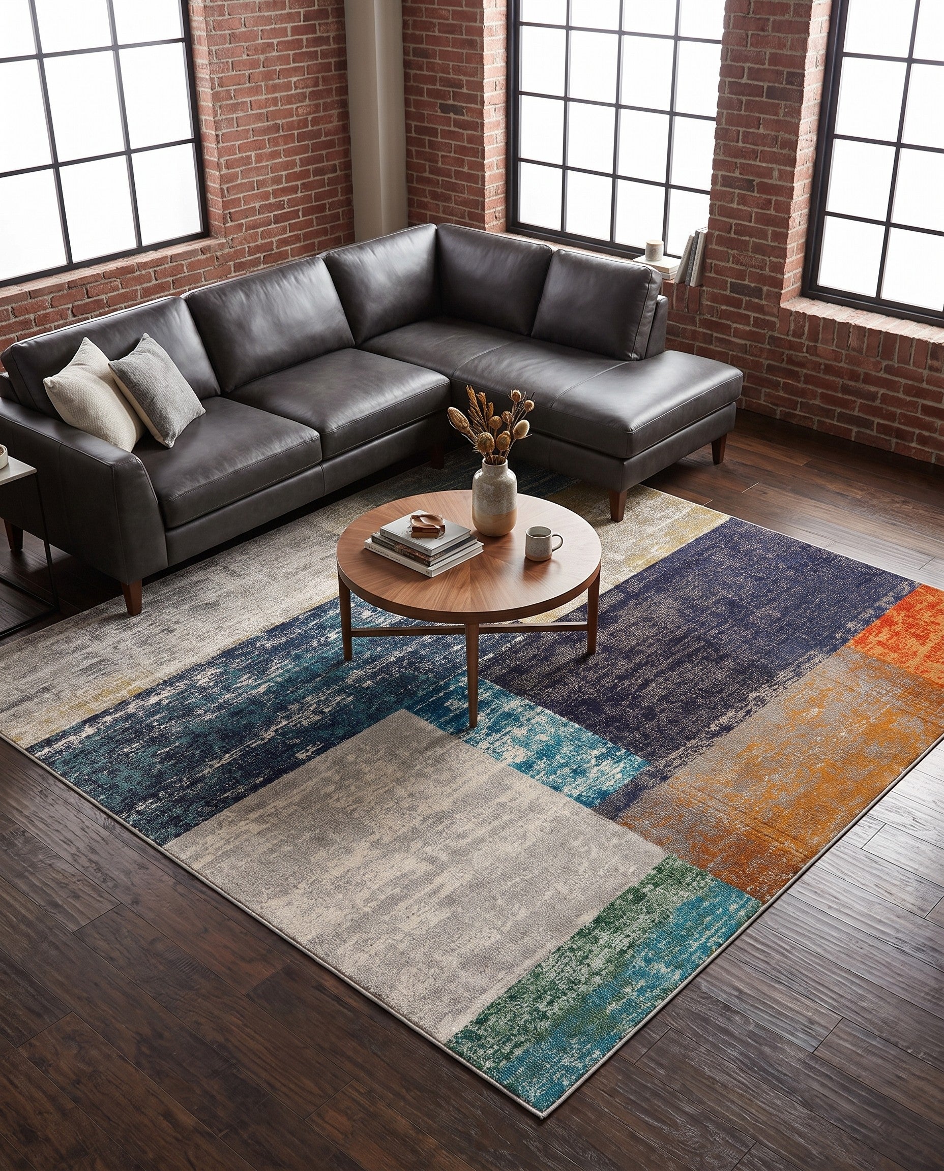 7' 10 x 7' 10 Washable Vivid Square Rug