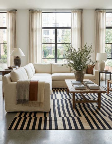 7' 3 x 10' 2 Hand Woven Kilim Modern Wool Rug