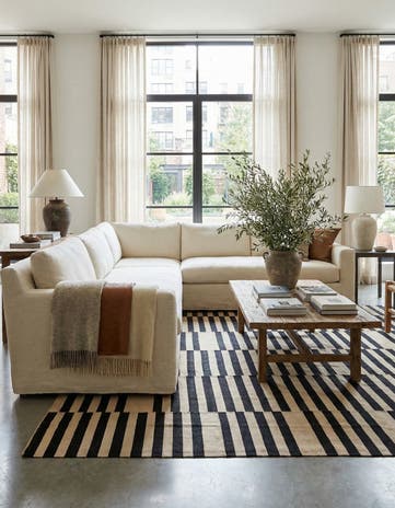 7' 3 x 10' 2 Hand Woven Kilim Modern Wool Rug