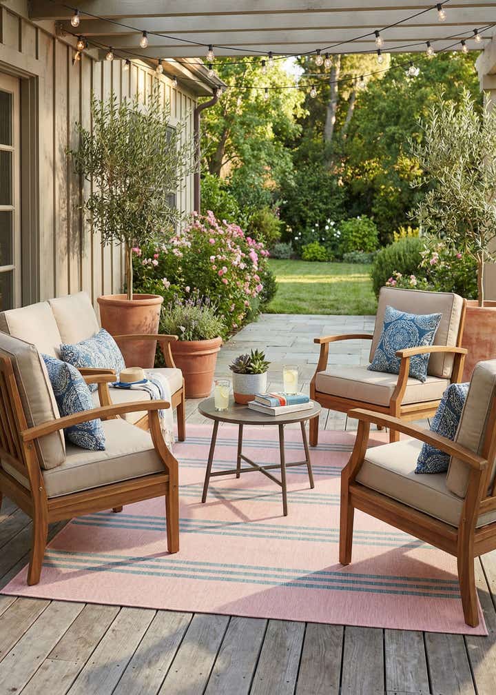6' x 9' Easy-Clean Jill Zarin Anguilla Indoor / Outdoor Rug