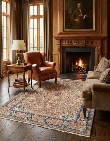 4' 4 x 7' 1 Sarough Rug