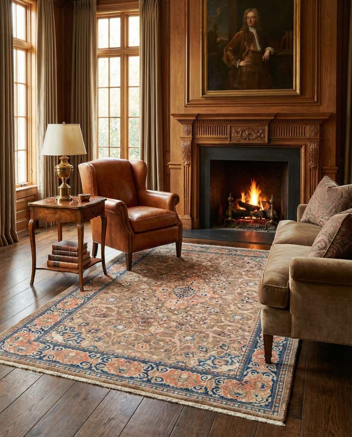 4' 4 x 7' 1 Sarough Rug