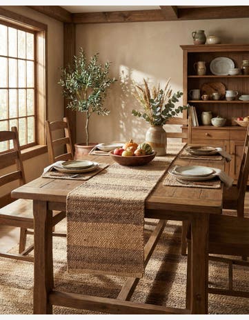 1' 2 x 5' 1 Handmade Braided Jute Table Runner Rug