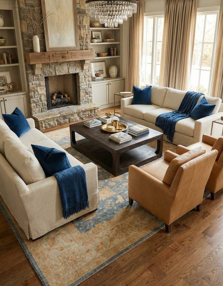 Detail image of 8' 9 x 12' 4 Kaizar Wool Rug