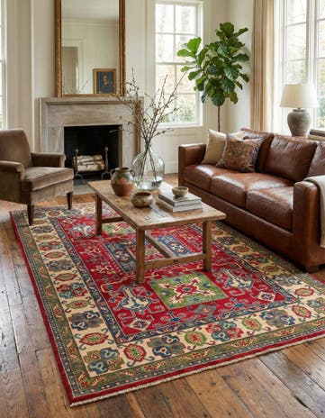 6' x 9' Hand Knotted Kazak Rug