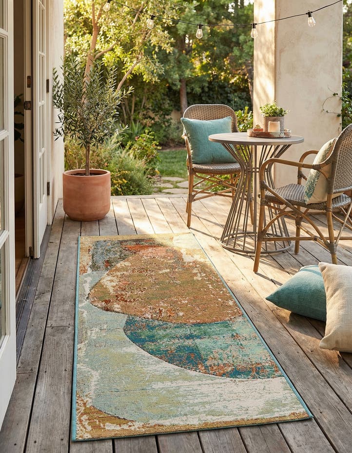 2' x 6' 1 Easy-Clean Modern Indoor / Outdoor...