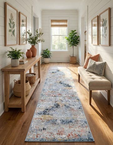 2' 7 x 12' Kamala Washable Runner Rug