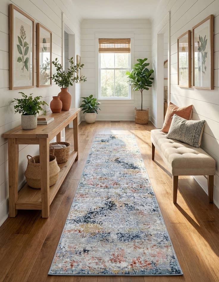 Detail image of  2' 7 x 12' Kamala Washable Runner Rug
