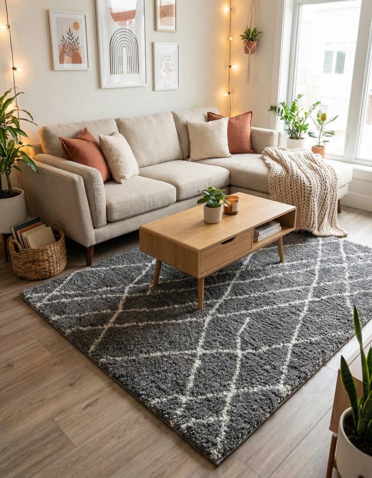 Detail image of  3' 3 x 5' 3 Soft Touch Shag Rug