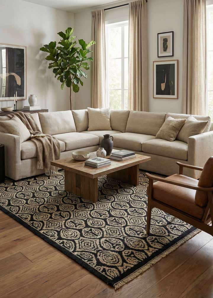 8' 6 x 10' Hand Knotted Darya Wool Rug