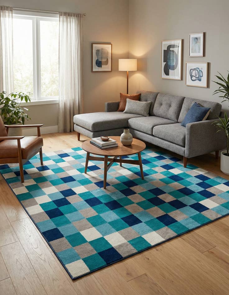 Detail image of 7' 10 x 7' 10 Azalea Square Rug