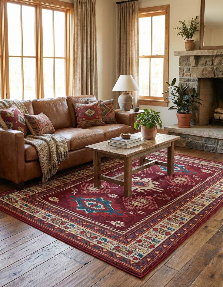 Detail image of  6' x 9'  Washable Baja Indoor / Outdoor Rug