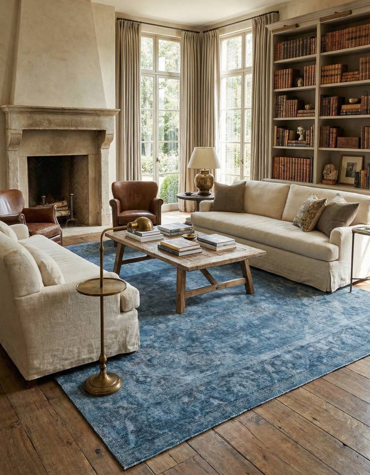 Detail image of 9' 5 x 12' 4  Hand Knotted Ultra Vintage Persian Wool Rug