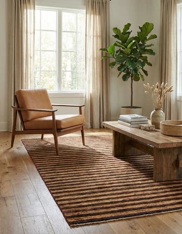 4' 9 x 6' 9 Hand Knotted Modern Ziegler Rug